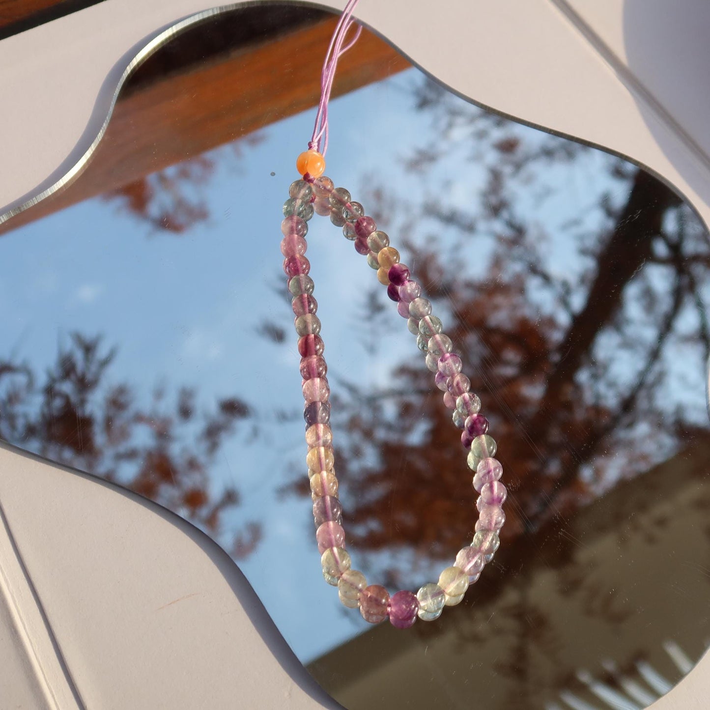 Fluorite Phone Charm - Balance & Energy Protection Healing Crystal