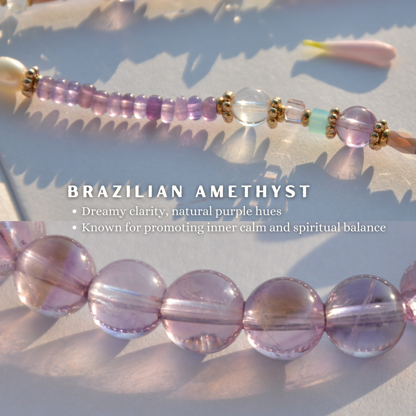 Bohemian Amethyst Double Circle Bracelet Set