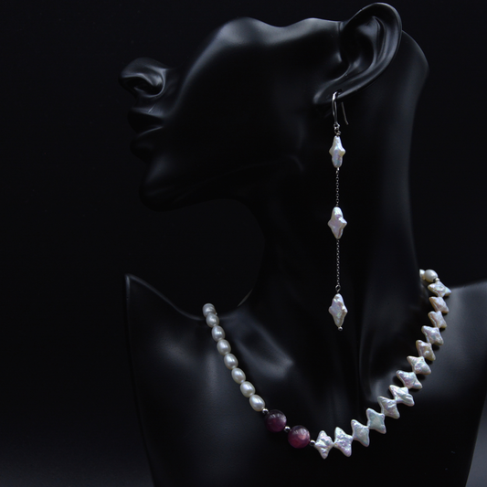 Mystic Polar Star Pearl Necklace