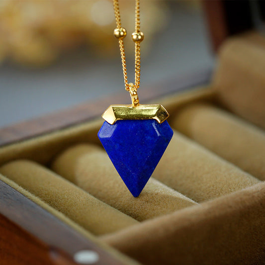 Lapis Lazuli Star Diamond Necklace